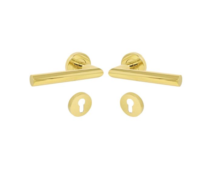 Conjunto Manija TROMS acero inoxidable latón brillante 9-0302-33 Soprano