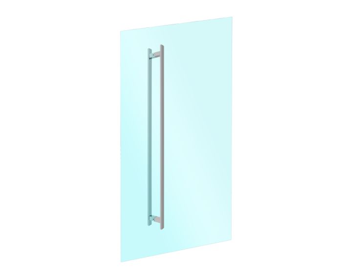 Jaladera tipo "H" 100 cm para puertas de cristal 9-4310-90 Soprano