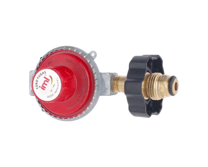 Regulador para gas L.P. de una vía con maneral para alta presión QC-19M IML