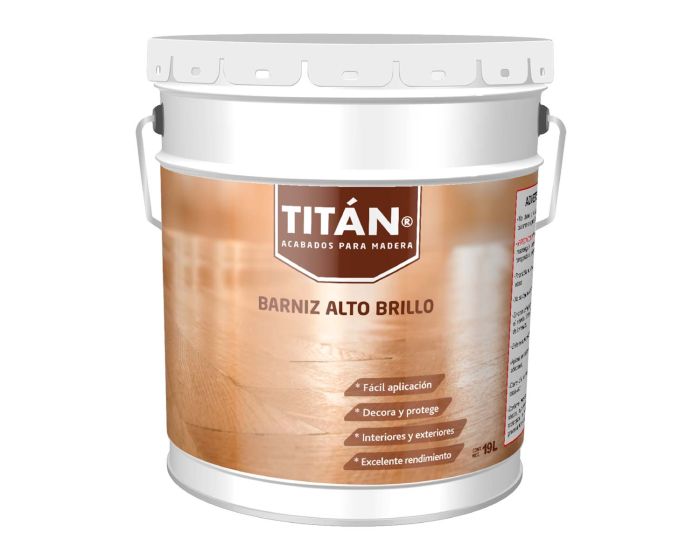 Barniz alto brillo Titan 1 litro 3204 IPESA