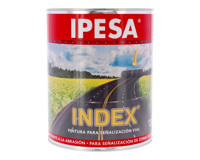 Pintura amarilla para señalización vial 4 litros INDEX 6002 IPESA