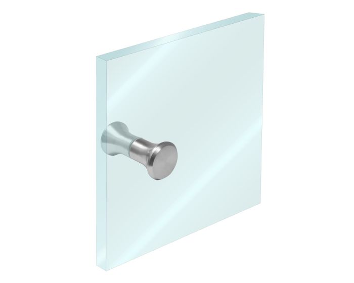 Perilla para puerta de cristal 30 x 30 satín K-276 Axcent
