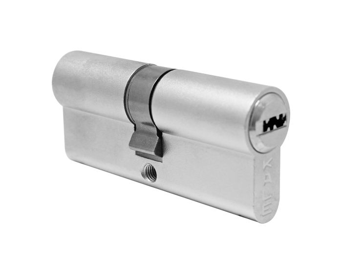 Cilindro de alta seguridad 70 mm níquel satinado 164 SNC Kale Kilit