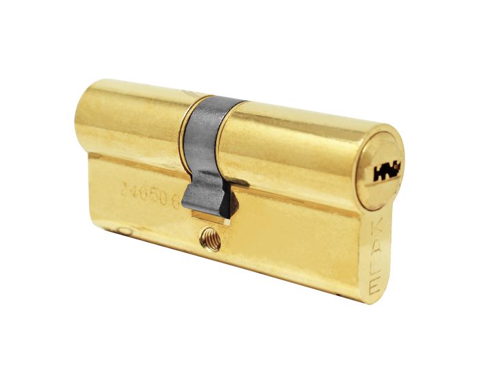 Cilindro de alta seguridad 70 mm latón brillante 164 SNC Kale Kilit