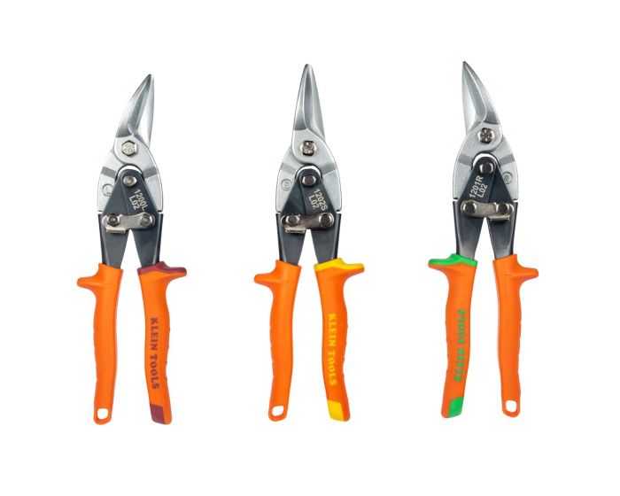 Tijeras de aviación de corte izquierdo, derecho y recto 3 piezas 120AVSKIT Klein Tools