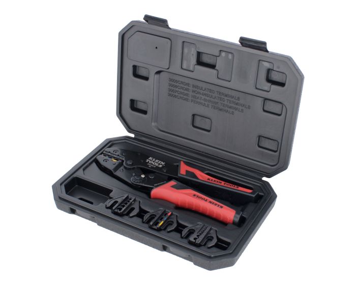 Juego de pinza ponchadora para terminales de 10-22 AWG 3000CRKIT Klein Tools