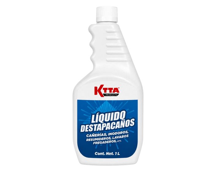 Líquido Destapacaños para cañerías y desagües, 1 litro KTTA Products