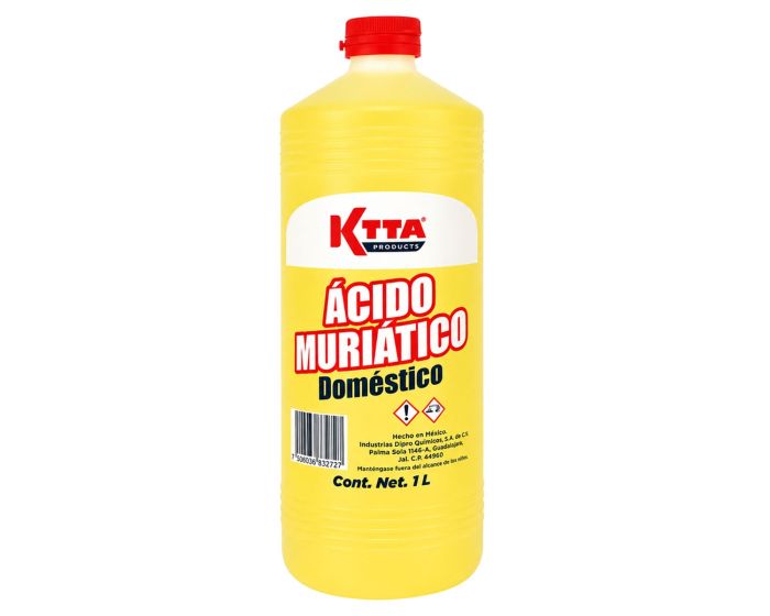 Ácido muriático doméstico 1 litros KTTA Products