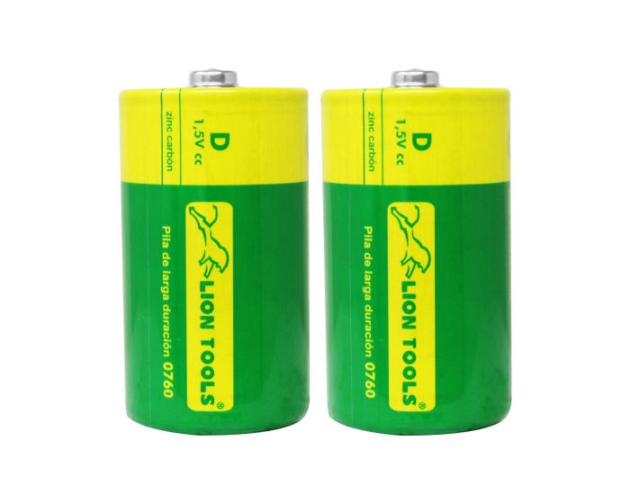 Pilas zinc carbono "D" 0760 Lion Tools