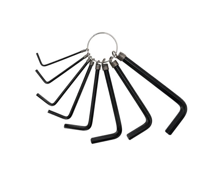 Llaves hexagonales tipo llavero milimétricas 8 piezas 1453 Lion Tools