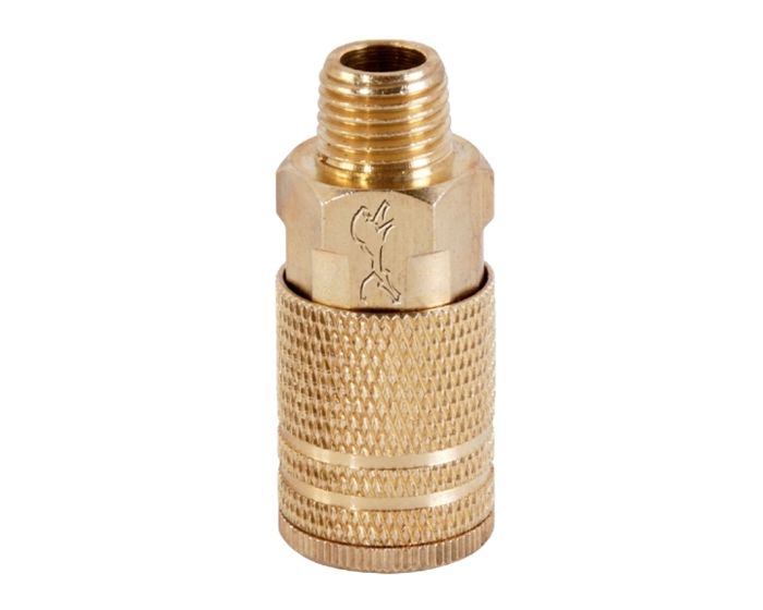 Cople rápido tipo "M" latón macho 2123 Lion Tools