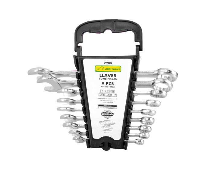 Llaves combinadas 9 piezas 2984 Lion Tools