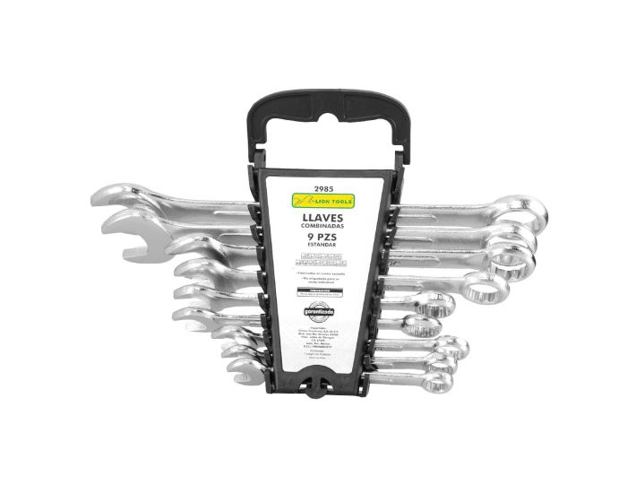 Llaves combinadas 9 piezas 2985 Lion Tools