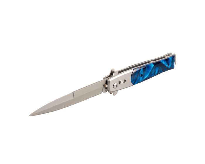 Navaja 4" automática nácar azul 7086 Lion Tools