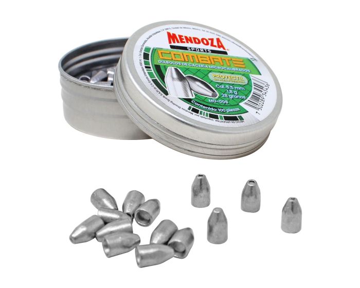 Diábolos de cacería microcalibrados calibre 5.5 Combate MD-009 Mendoza