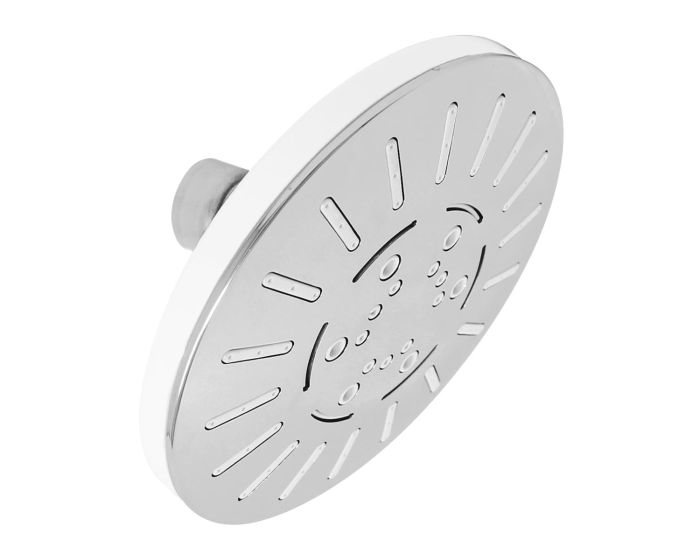 Regadera redonda 10 cm cromo / blanco 10-BR IML