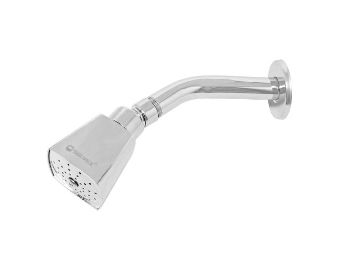 Regadera cuadrada 2" cromada SP-50006 Solvex