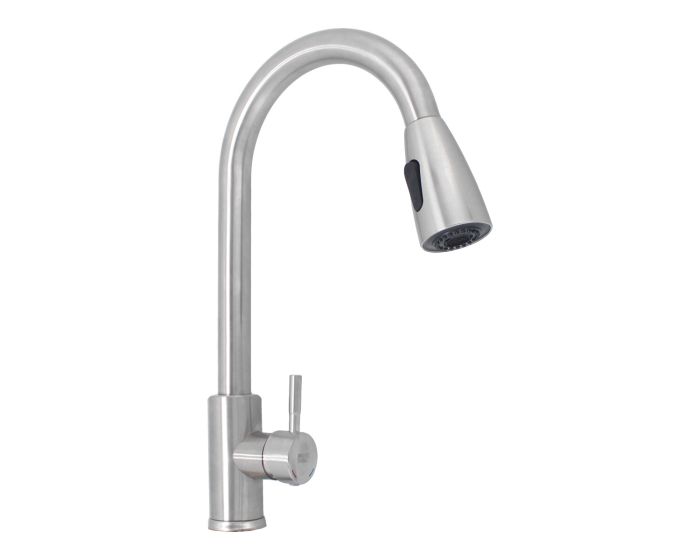 Mezcladora retráctil monomando para fregadero satín SF-11501-1 Sofo
