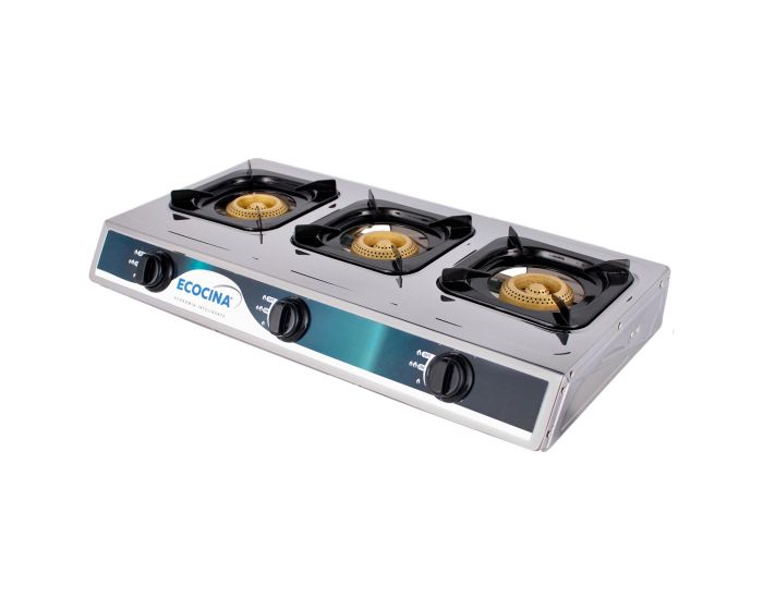 Estufa a gas de mesa con 3 quemadores QH-A3 Ecocina