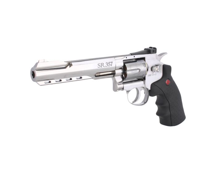 Revolver deportivo calibre 4.5 Full Metal cañón largo SR357 Crosman