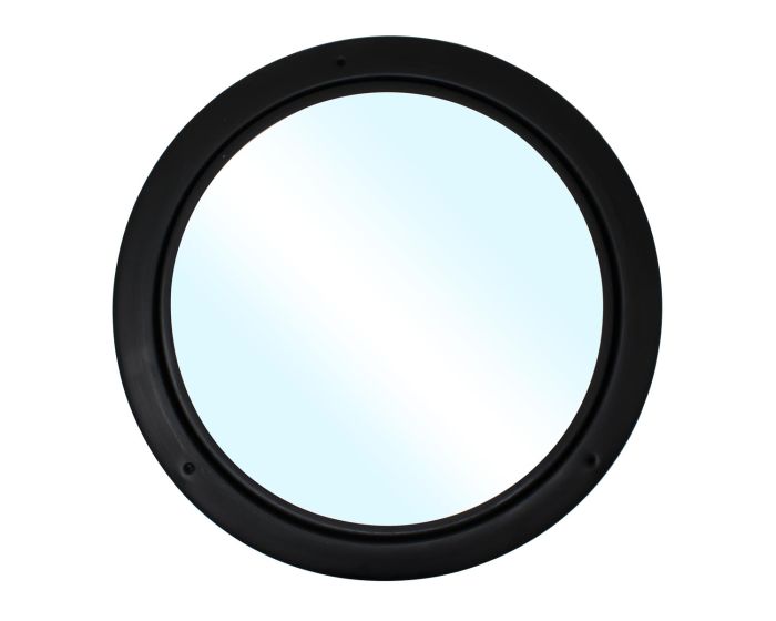 Mirilla de aluminio negro para cocina grande