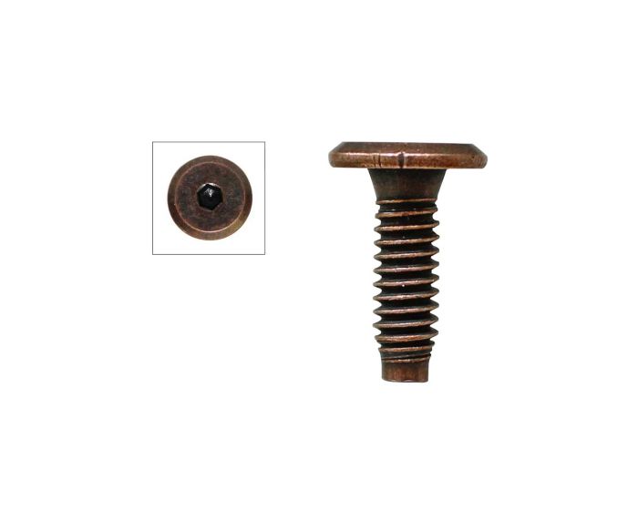Tornillo conector cobre antiguo 20 mm Herrasa