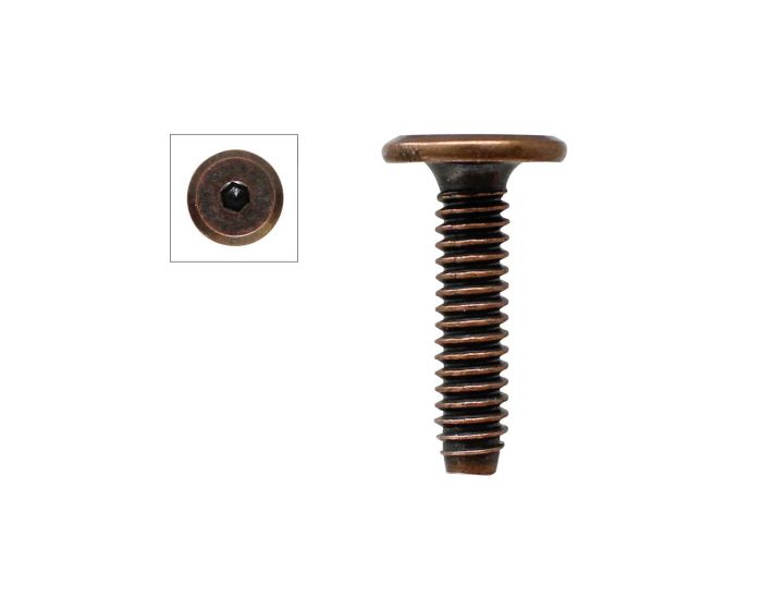 Tornillo conector cobre antiguo 25 mm Herrasa