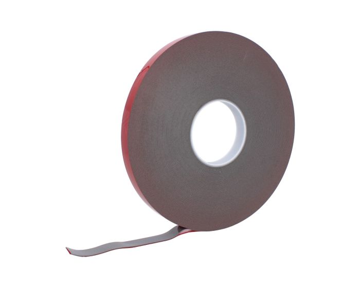 Cinta acrílica gris 12 mm x 33 metros ECGB-007 Ergy