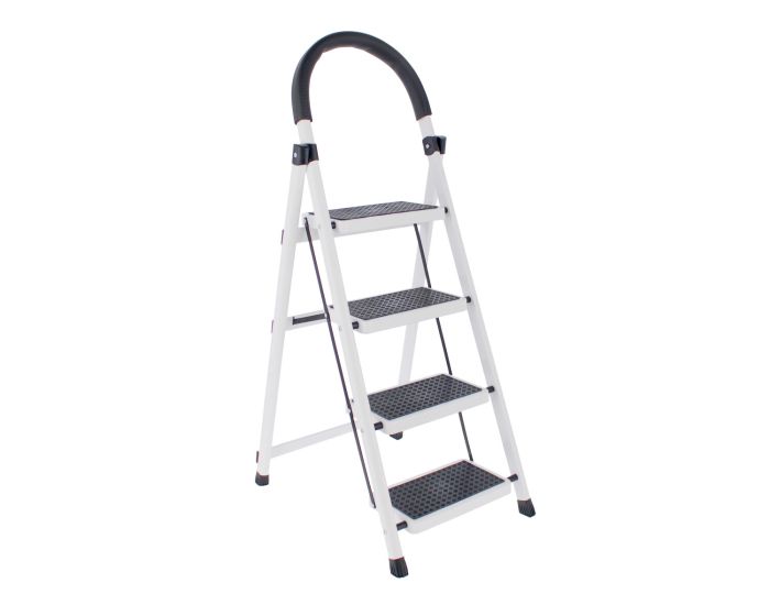 Escalera de 4 peldaños blanca BSD MY HOMEX