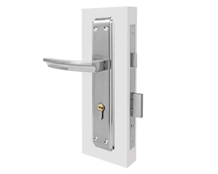 Cerradura para entrada Níquel satinado / Cromo 2550 / AM182 NC/CP Montela