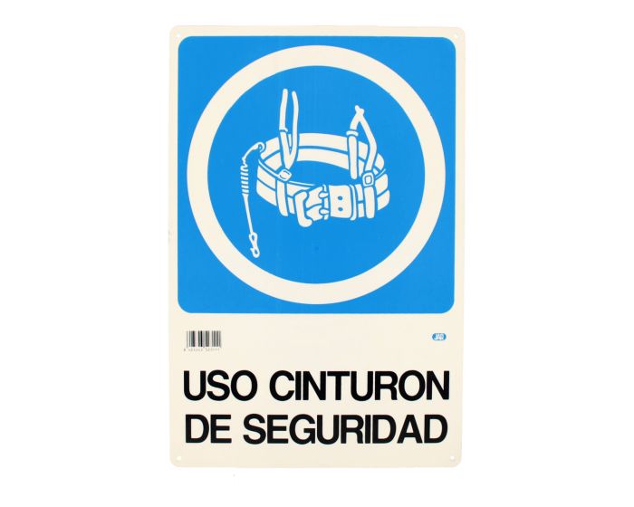 Señalamiento "Uso de cinturón de seguridad" 30 x 45 cm