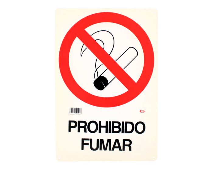 Señalamiento "Prohibido fumar" 30 x 45 cm 