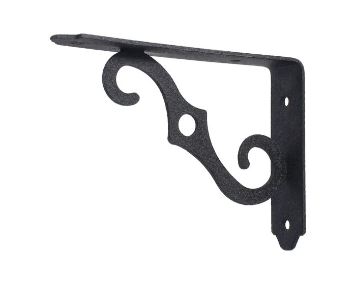 Ménsula Ornamental negra 5" x 3-1/2" 1018 Handy Home