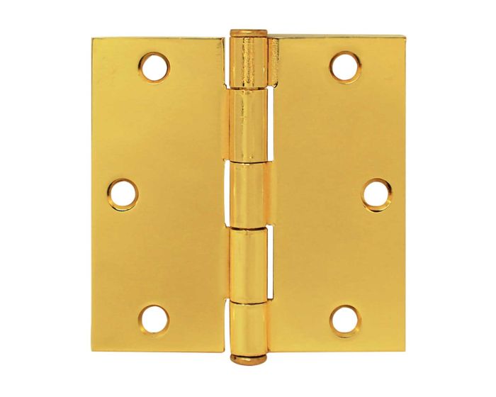 Bisagra residencial sin baleros 3 X 3" latón brillante 1431 Veker