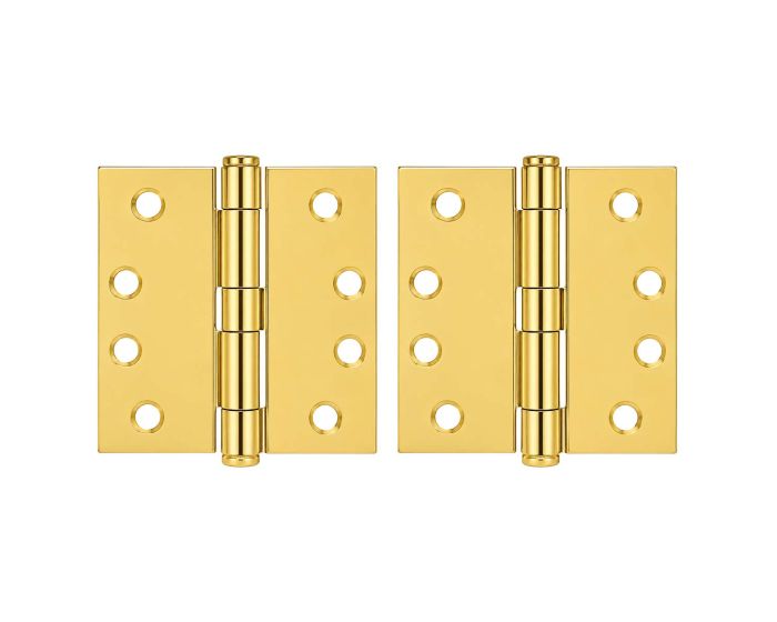 Bisagra 4" X 4" cabeza plana con perno suelto latón brillante 1450 Veker