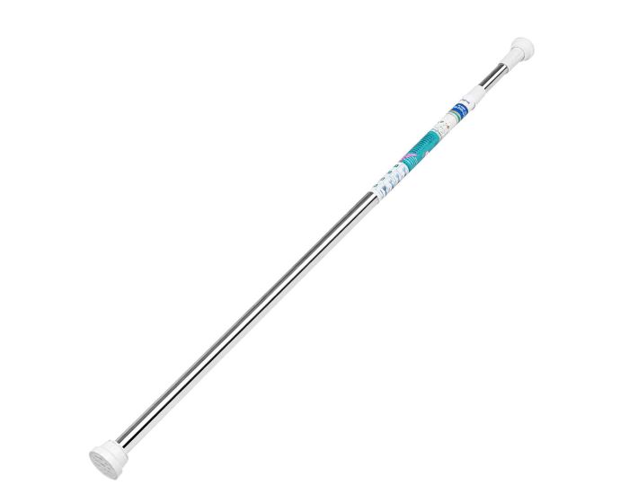 Tubo expandible para cortina de baño cromado