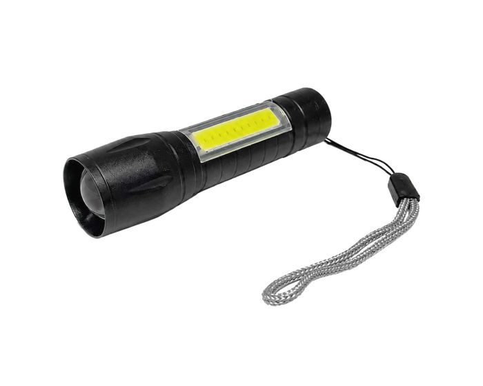 Linterna LED recargable USB XPE + COB modelo 10827