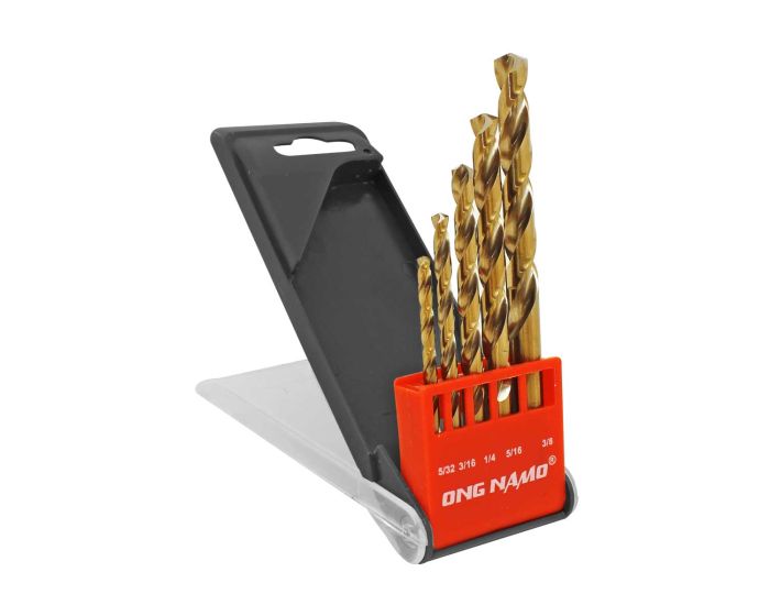 Set de brocas HSS para metal 5 piezas 5002 ONG NAMO