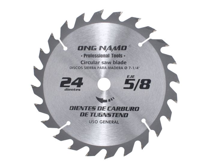 Disco sierra para corte de madera 7-1/4" x 24 D 724 ONG NAMO