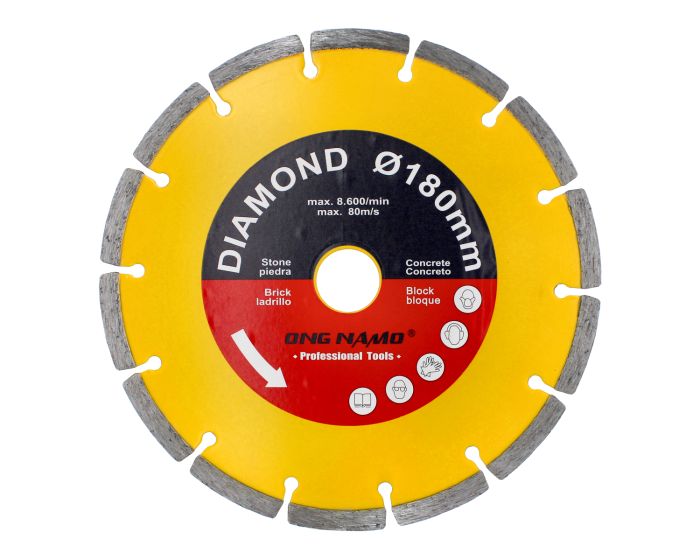 Disco de diamante segmentado 7" ONG NAMO