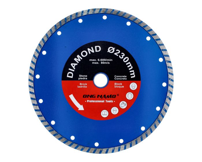 Disco de diamante liso 9" ONG NAMO