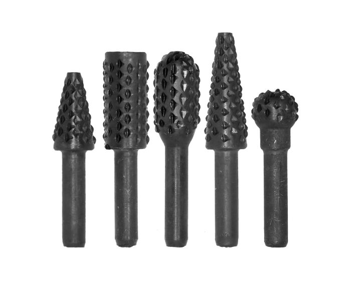 Limas rotativas negras para madera 5 piezas MW-332 ONG NAMO