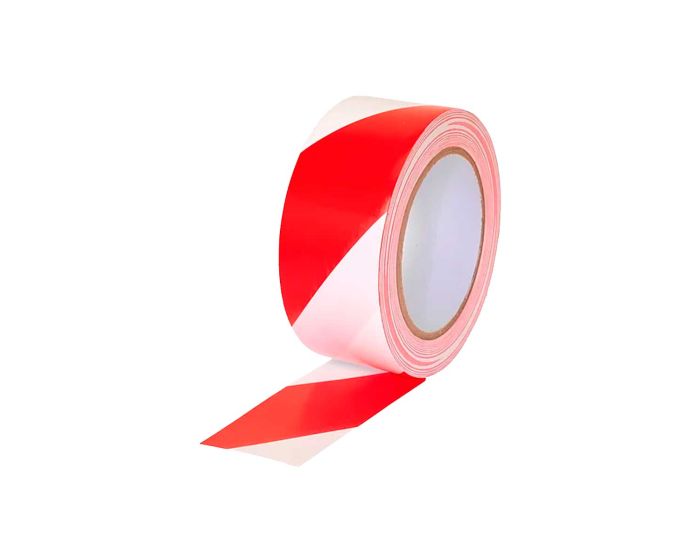 Cinta delimitadora blanco/rojo 3" x 250 metros