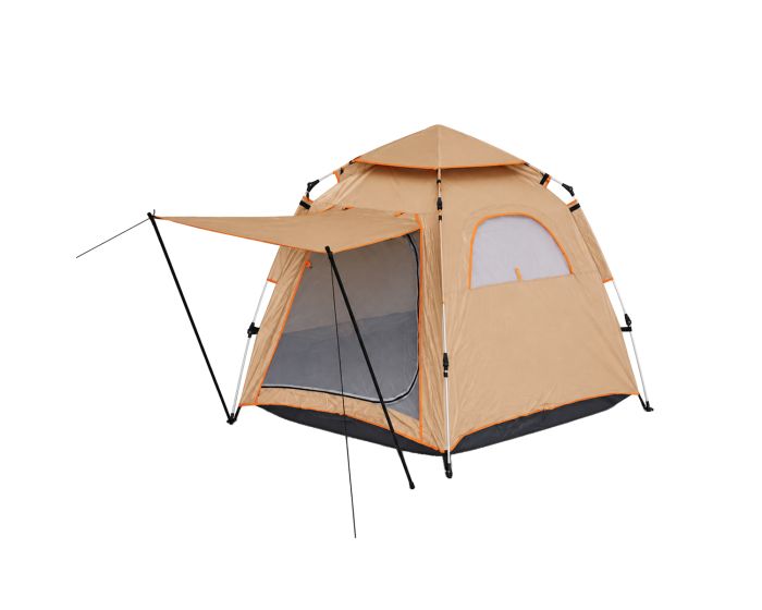 Casa de campaña plegable Hexagonal Café para 3-4 personas HW144-WH