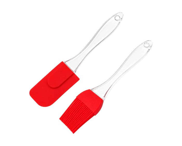 Set de brocha y espátula de silicón para repostería