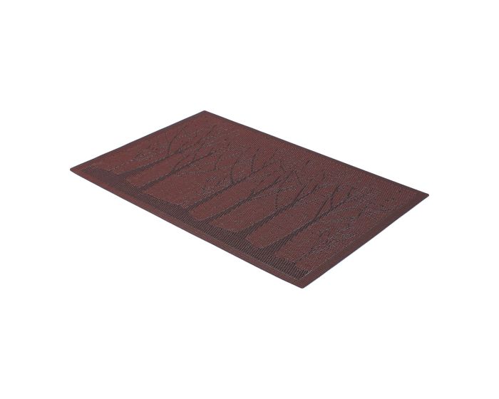 Mantel individual lavable de arboles rojo MH-6