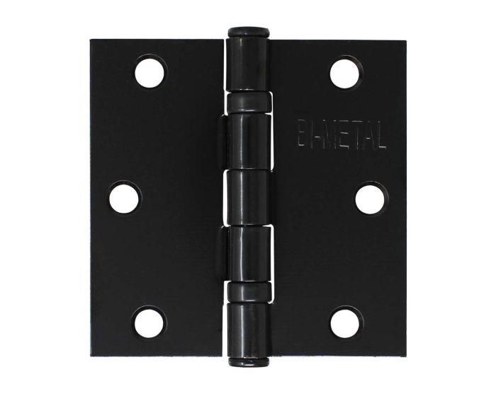 Bisagra arquitectónica con balero 3" x 3" Negro mate BM823 Bimetal
