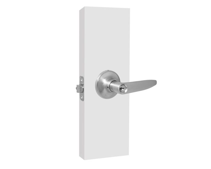 Cerradura de manija para recámara recta Cromo mate PF0062 Top Forge