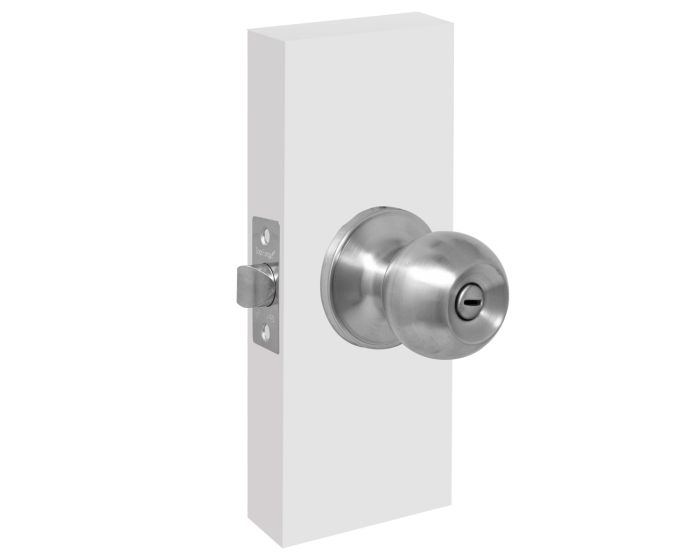 Cerradura de pomo para baño acero inoxidable PF0091 Top Forge