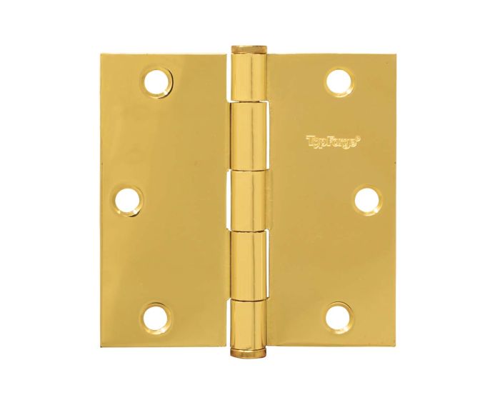 Bisagras 3" x 3" latonado premium 2 piezas PF0120 Top Forge
